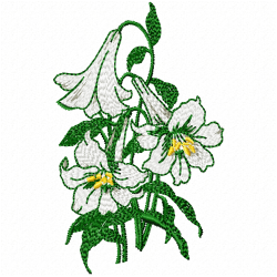 Flowers And Tree Embroidery Design 4 Flowers And Tree Embroidery Design 4